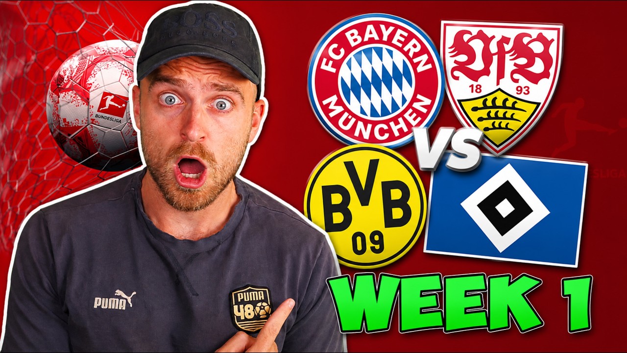 BUNDESLIGA WEEK 1 PREDICTIONS & TIPS!