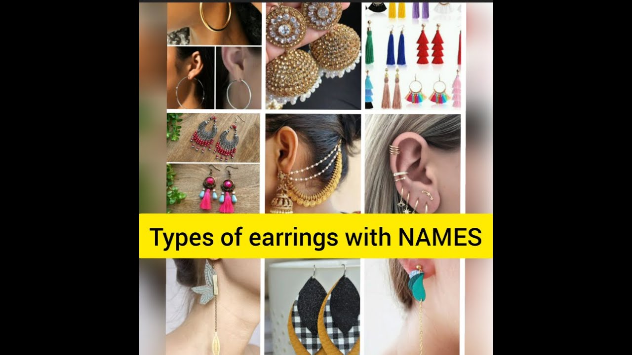 Types of earrings with Names.
