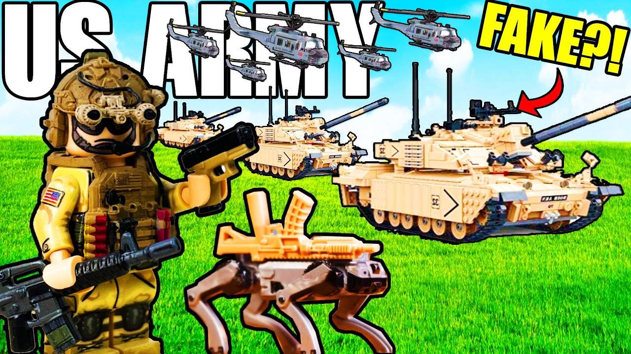 Я собрал фальшивую армию LEGO Modern из деталей Temu...