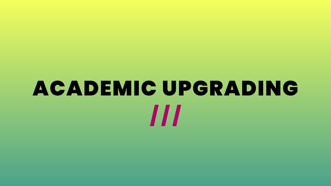 Academic Upgrading (1405)