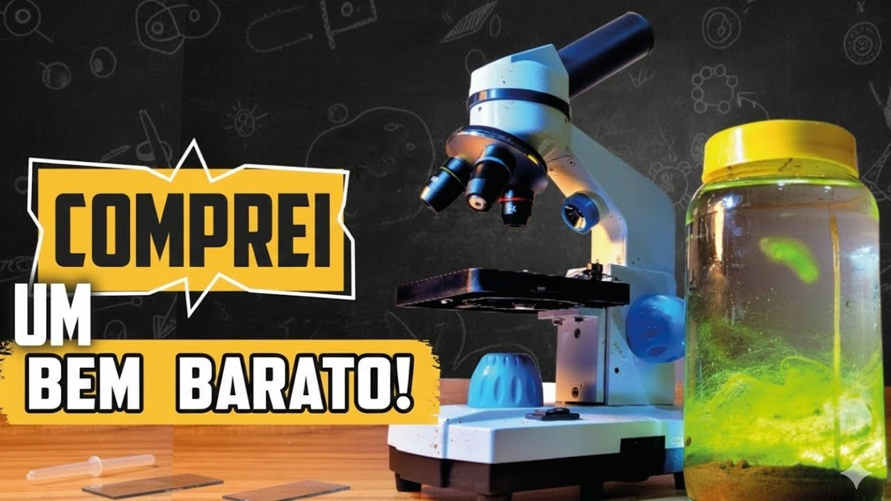 MICROSCÓPIO BARATO e muito BOM! fiquei surpreso
