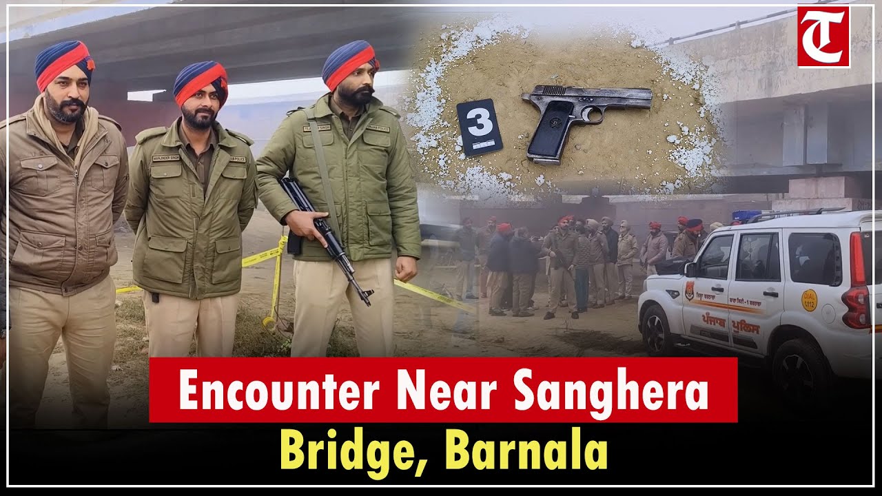 Police, gangsters exchange fire near Sanghera Bridge on Barnala&ndash;Raikot National Highway