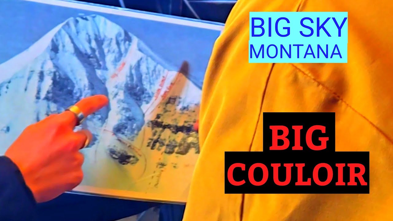 ⛷️ -BIG COULOIR!! -  ❄️ - POV - My 2nd time down the Famous Tripple Black 🏔  @BigSkyResort  🏔 