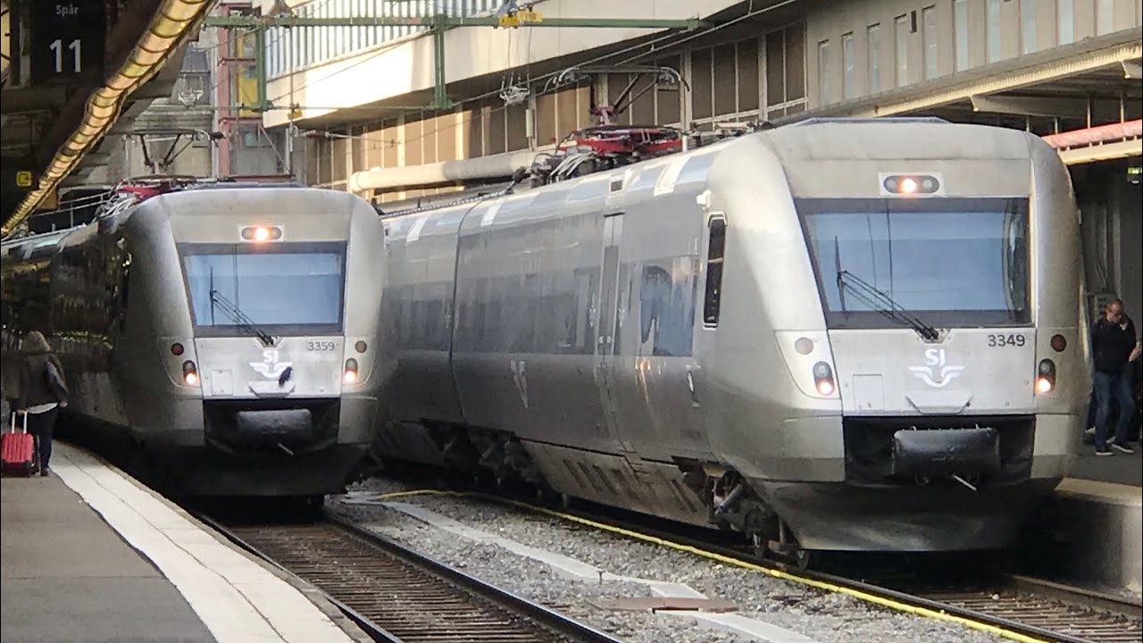 SJ Snabbtåg och SJ Regional vid Stockholm Central