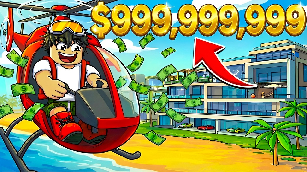 Building a $999,999,999 GIGA MANSION In Roblox!