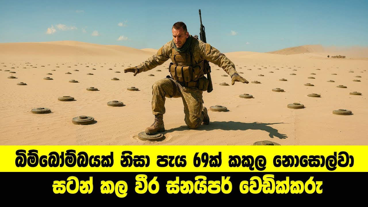 බිම් බෝම්බයක් නිසා පැය 69ක් කකුල නොසොල්වා සටන්කල වීර සෙබළා | Sinhala Movie Review