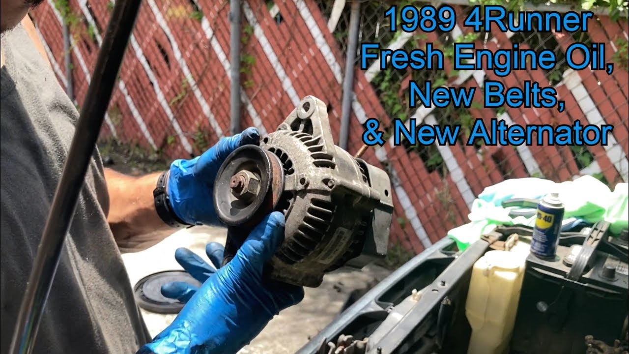 1985-89 1st Gen Toyota 4Runner Refresh Project Part 4: Engine Oil, Belts, and Alternator