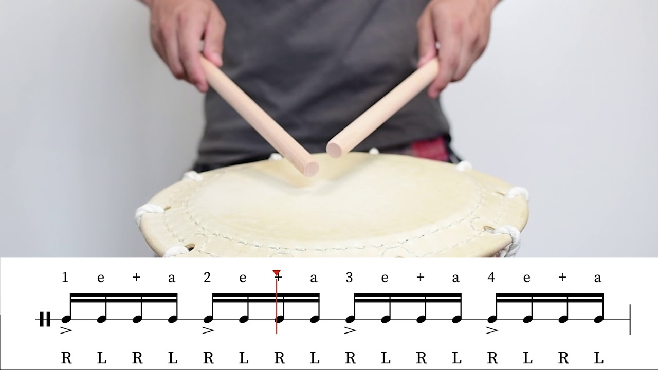 1/16th Note Accent Change-Up Exercise for Taiko!