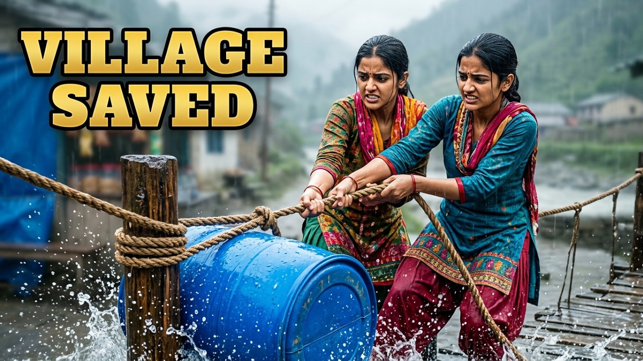 5 Sisters Built a Floating Bridge... The Whole Village Was Saved! #desi story #restoration