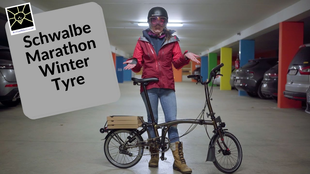 Schwalbe Marathon Winter Spiked Brompton Tyre