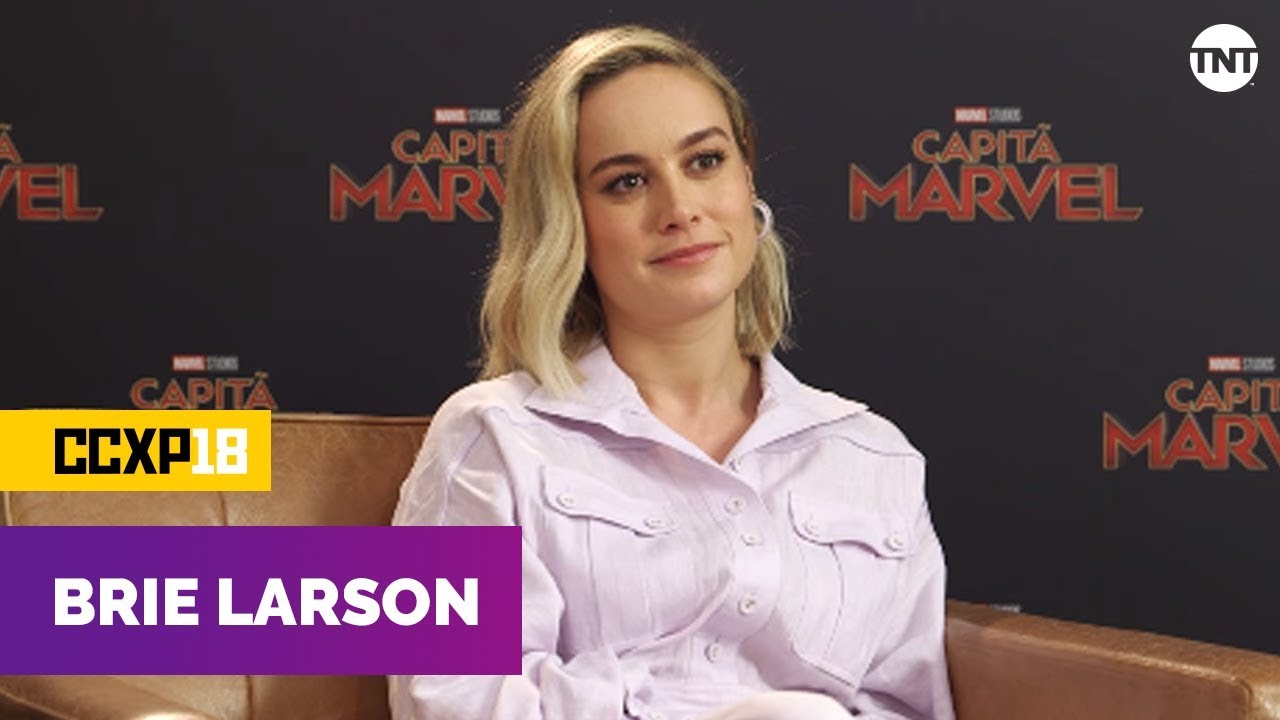 A BRIE LARSON TIROU UMA COM A CARA DO THANOS | CAPITÃ MARVEL | #CCXP18
