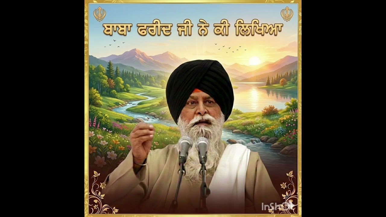ਬਾਬਾ ਫਰੀਦ ਜੀ ਨੇ ਕੀ ਲਿਖਿਆ ਸੰਤ ਸਿੰਘ ਮਸਕੀਨ ਦੇ ਵਿਚਾਰ