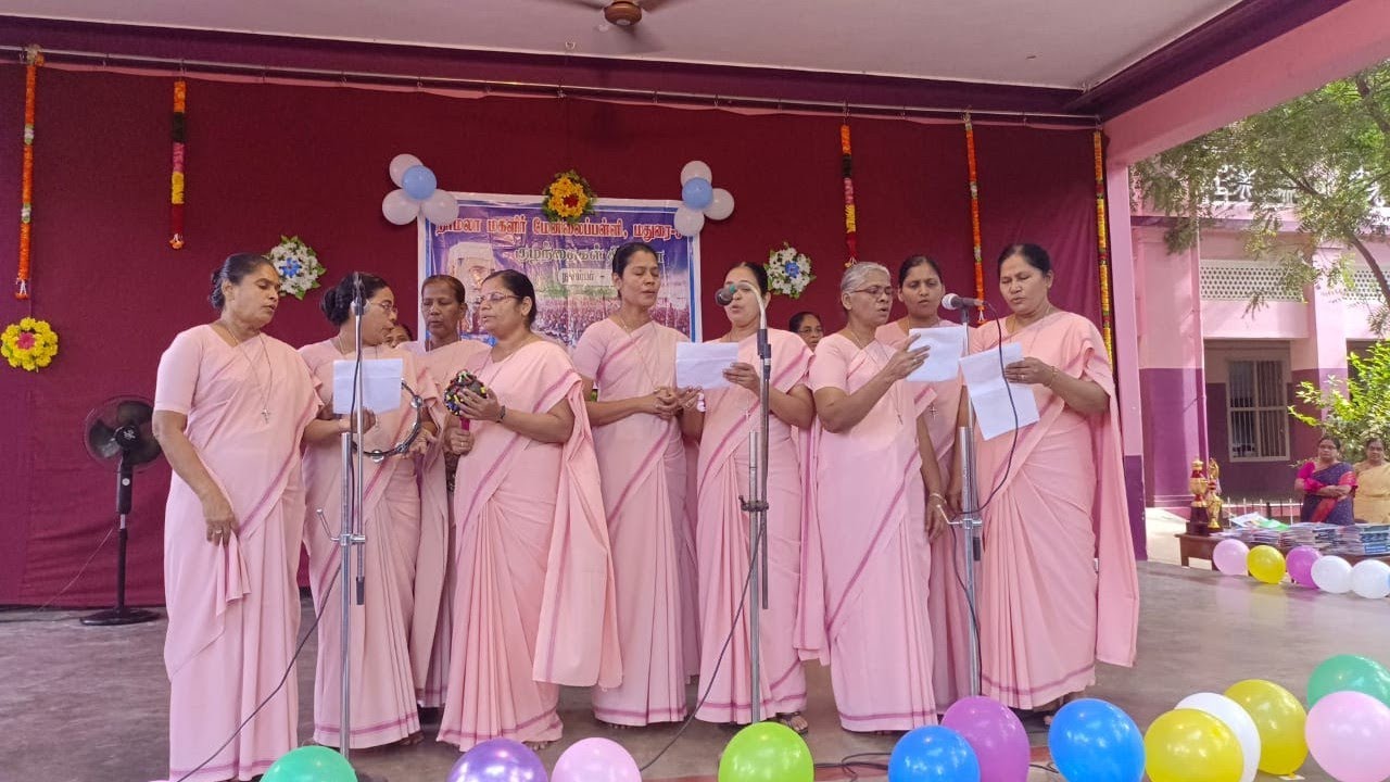 Nirmala Girls' Hr.Sec.School, Madurai - Childrens Day Celebration - Prayer Song