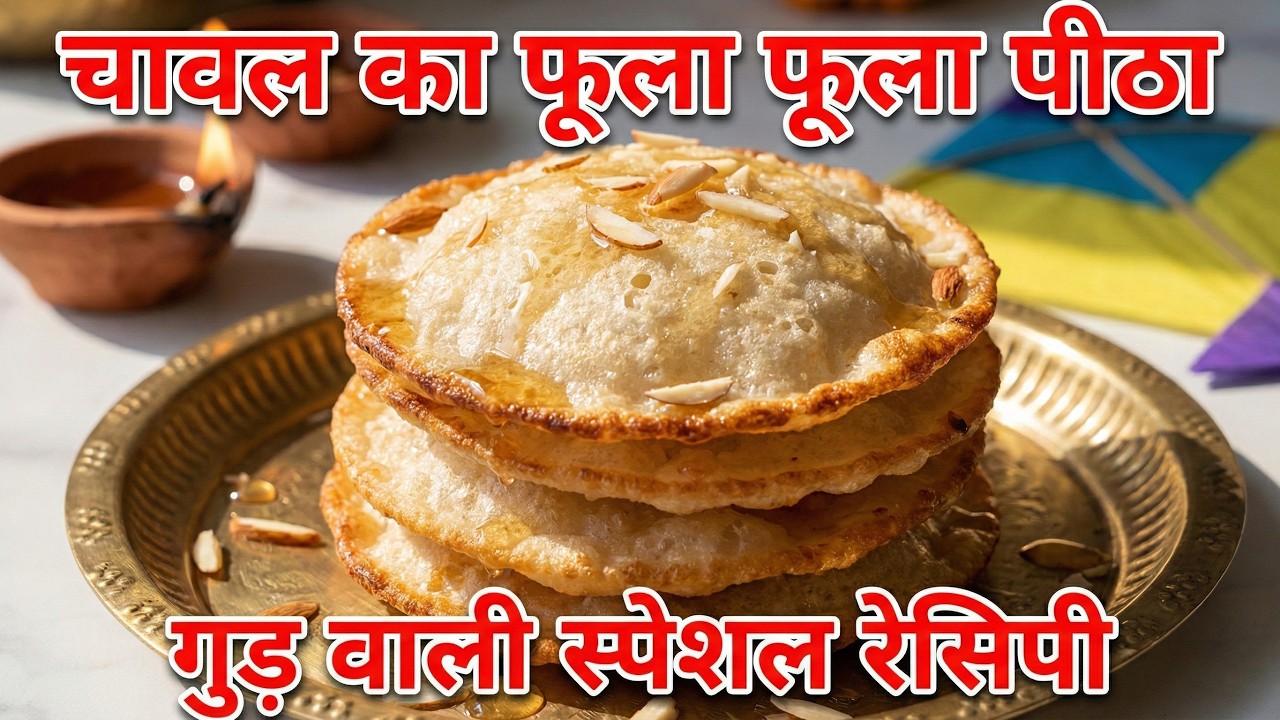 गुड़ वाले चावल के पीठे - 8 घंटे भिगोकर बनाएं परफेक्ट फूले हुए | Vasant Panchami Special