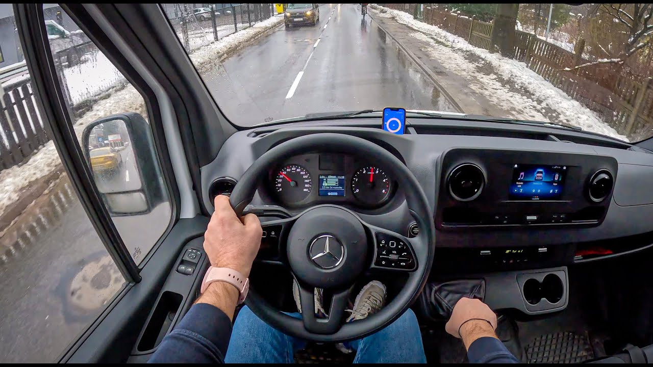2023 Mercedes Sprinter [2.1 317 CDI 170HP] |0-100| POV Test Drive #1564 Joe Black