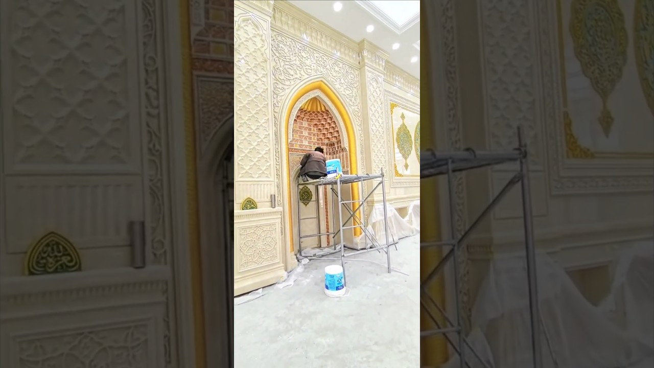Chinese mosque interior decoration#ChineseMuslim#mosque #Muslim