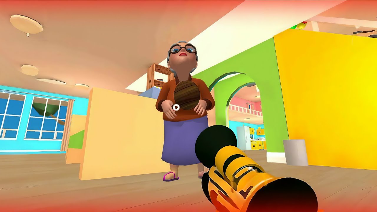 Shooting Ball Gun - part 14 - Cat Simulator Pranks Vs Granny Full Gameplay - Cat Simulator