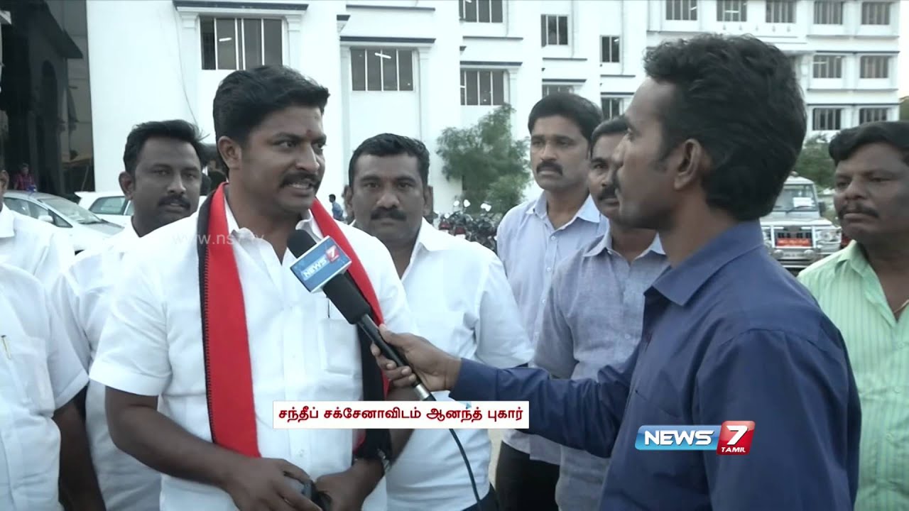 DMK candidate Anand files complaint against AIADMK