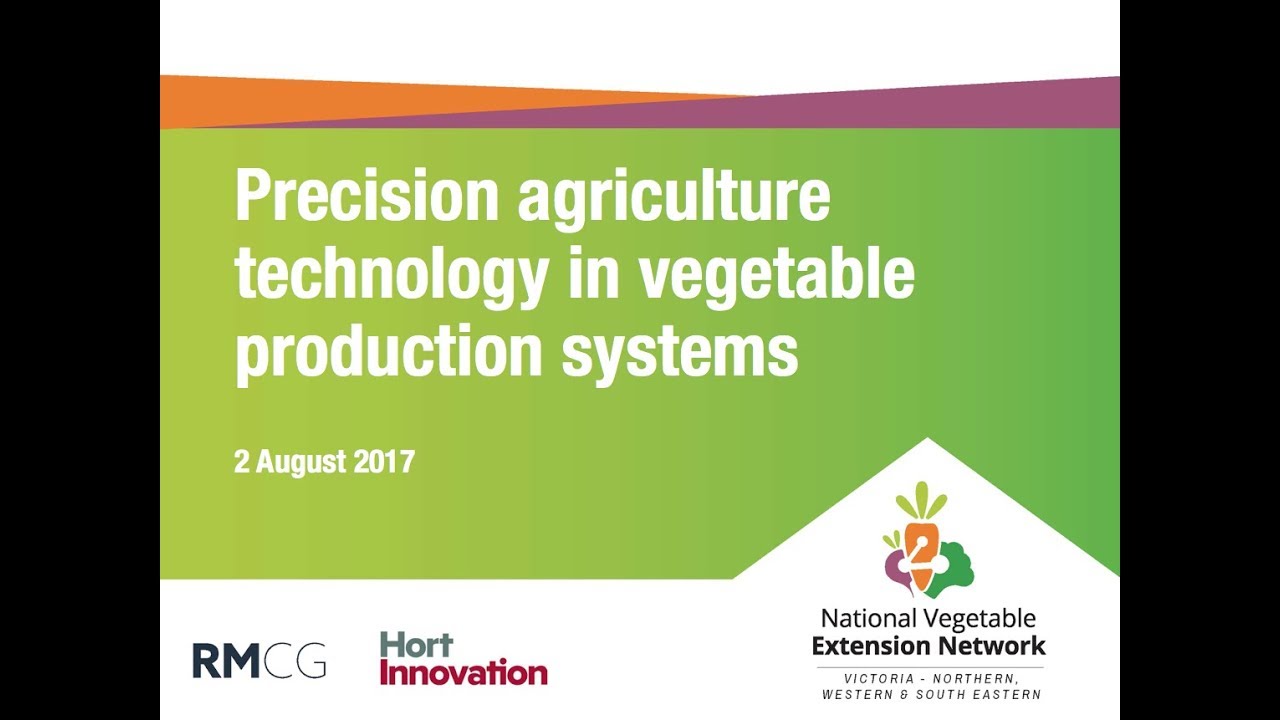 Precision agriculture technology in vegetable production systems (webinar recording)