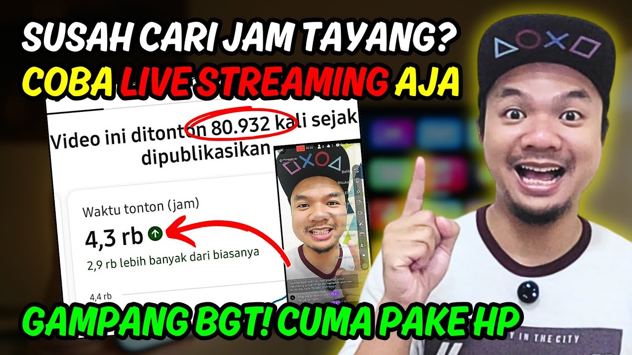 Cara Live Streaming YouTube di HP untuk Mengejar 4000 Jam Tayang
