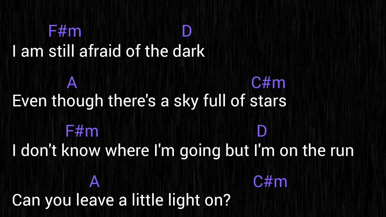 Chef' Special - Afraid of the Dark (Lyrics + Chords)