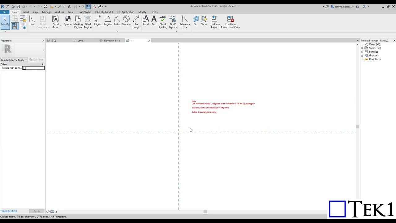 How to create Tagging using shared parameter in Revit