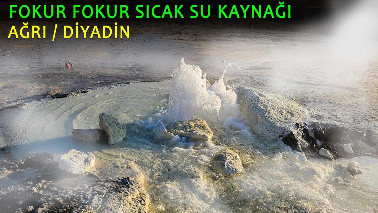Türkiye'nin en aktif yanardağı Tendürek'ten gelen kaynar sular. Diyadin / Ağrı