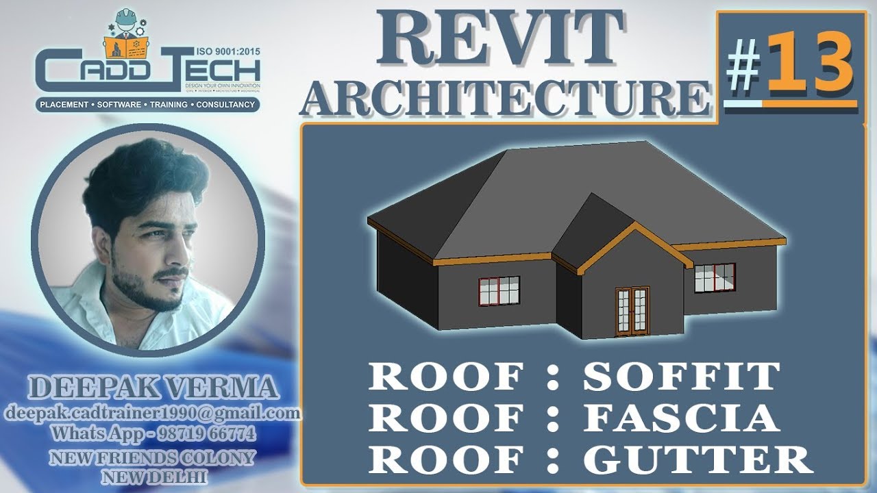 #13 | Soffit, Fascia, Gutter in Revit Architecture | Align [Deepak verma]