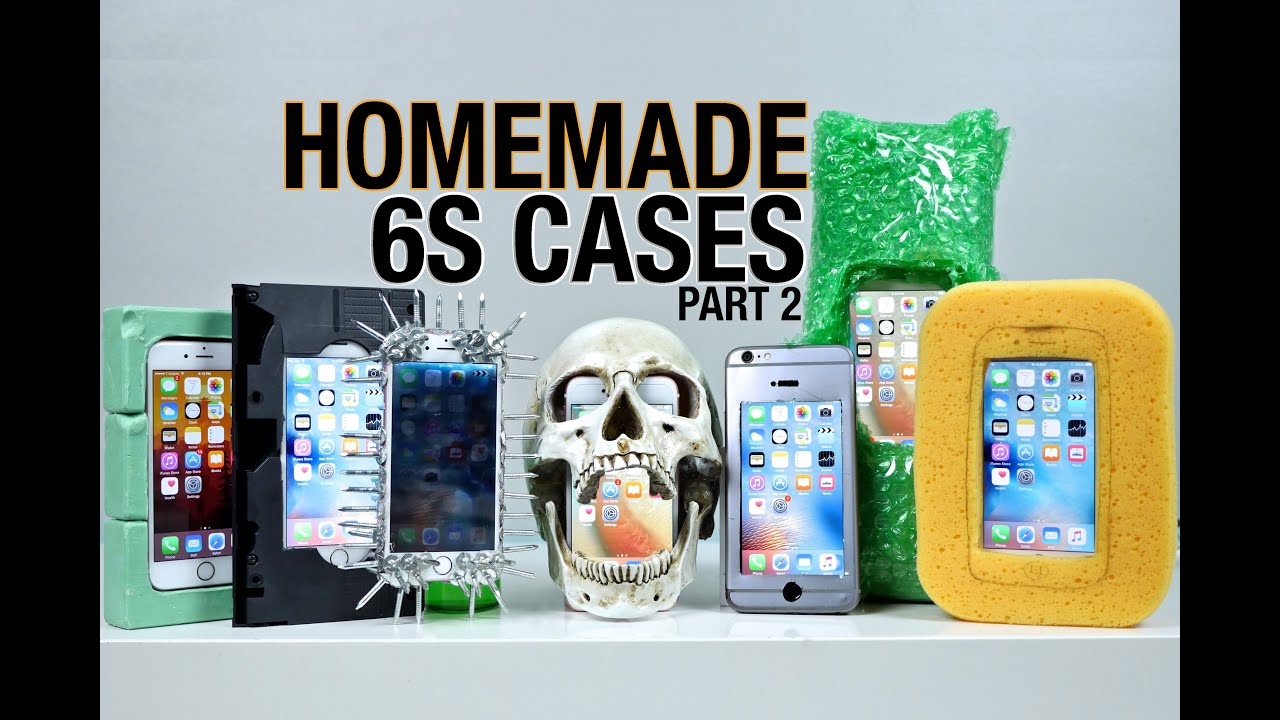 Homemade iPhone 6S Cases Drop Test Part 2!