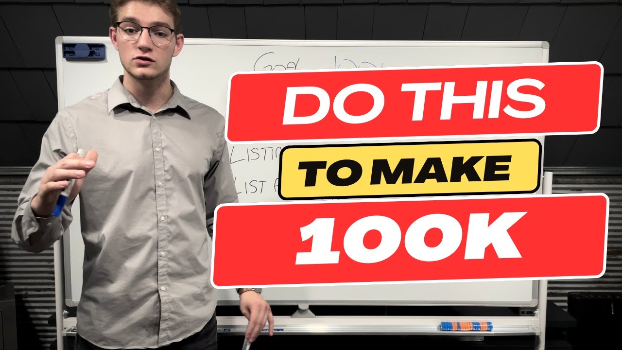 Do This To Make 100K As A Real Estate Agent