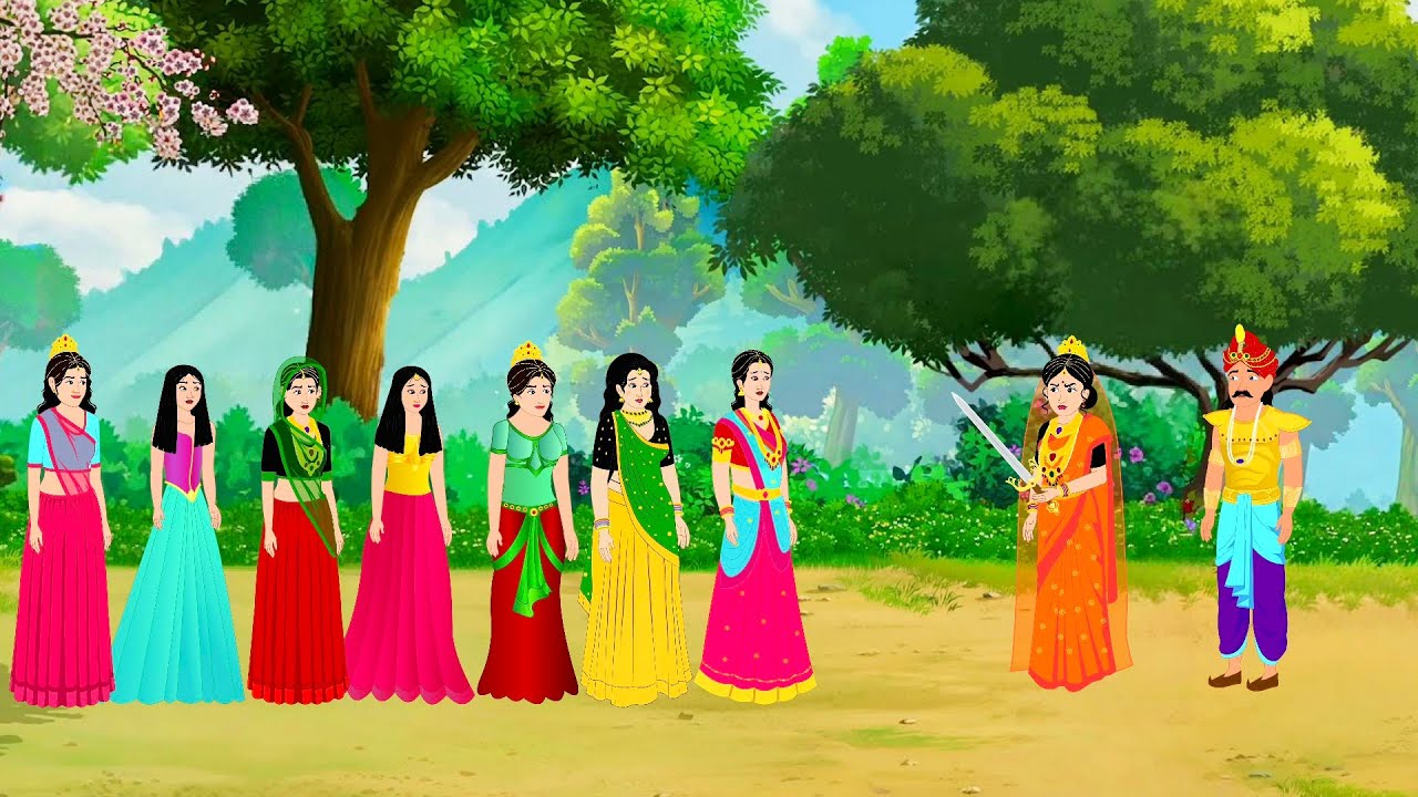 Ek Raja Aur Sat Rajkumari Ki Kahani | Hindi Story | Cartoon Kahani | @classytoons9