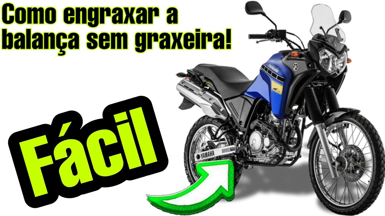 Como engraxar balança da Tenere 250 em casa sem graxeira