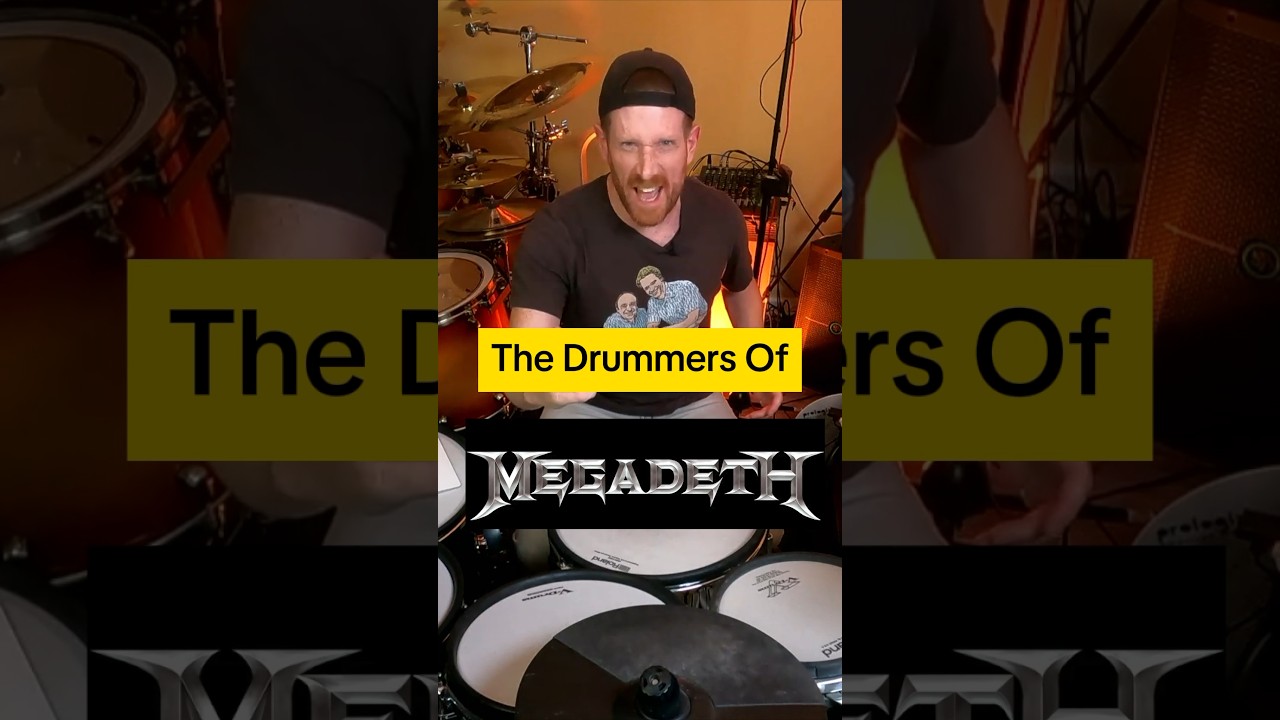 Best Drummer Ever? You Decide! Todays Battle - #megadeth  #drums #metal #shorts