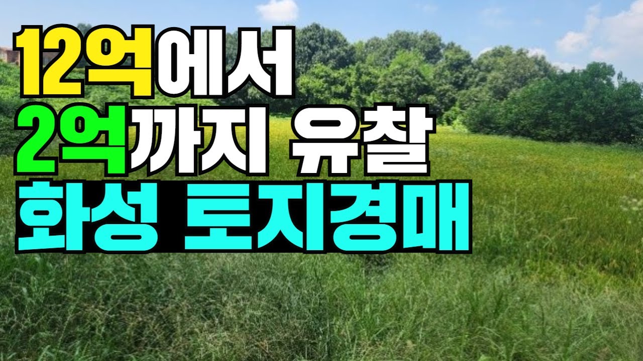 12억에서 2억까지 유찰된 화성 토지경매