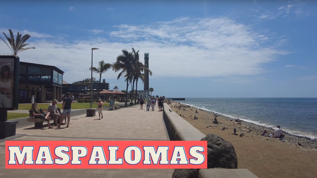 Playa de Meloneras - Meloneras Boardwalk -  Faro de Maspalomas | Gran Canaria [4k Ultra HD 60fps]