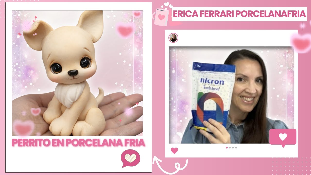 Perrito en  porcelana  fria  paso a  paso | Tutorial | Erica  Ferrari