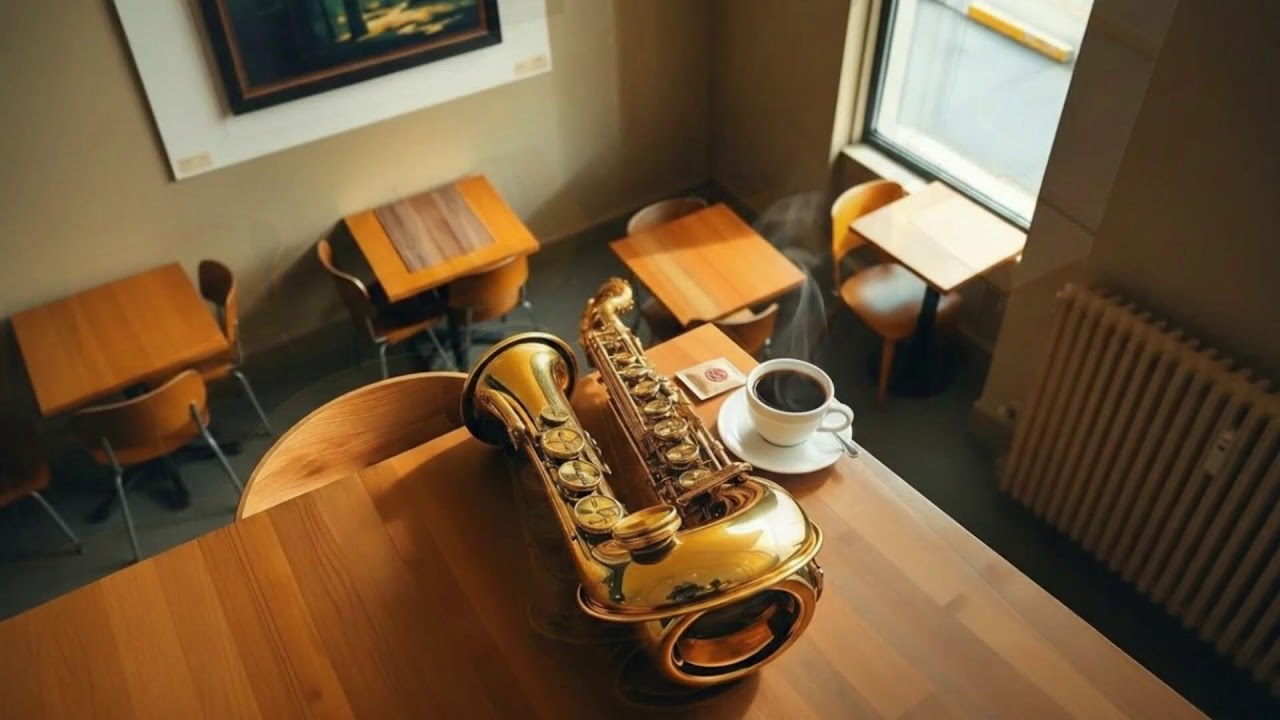After Hours Coffeehouse Jazztronica ☕ Soft Saxophone for Quiet Study and Deep Focus (D Minor, 60 BPM