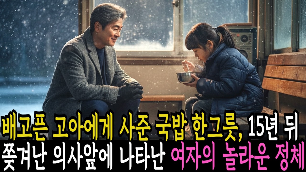 배고픈 소녀에게 사준 국밥 한그릇, 15년뒤 쫒겨난 의사앞에 나타난 여자의 놀라운 정체 ㅣ 노후사연 ㅣ 시니어사연 ㅣ오디오북 ㅣ 강동사연이야기