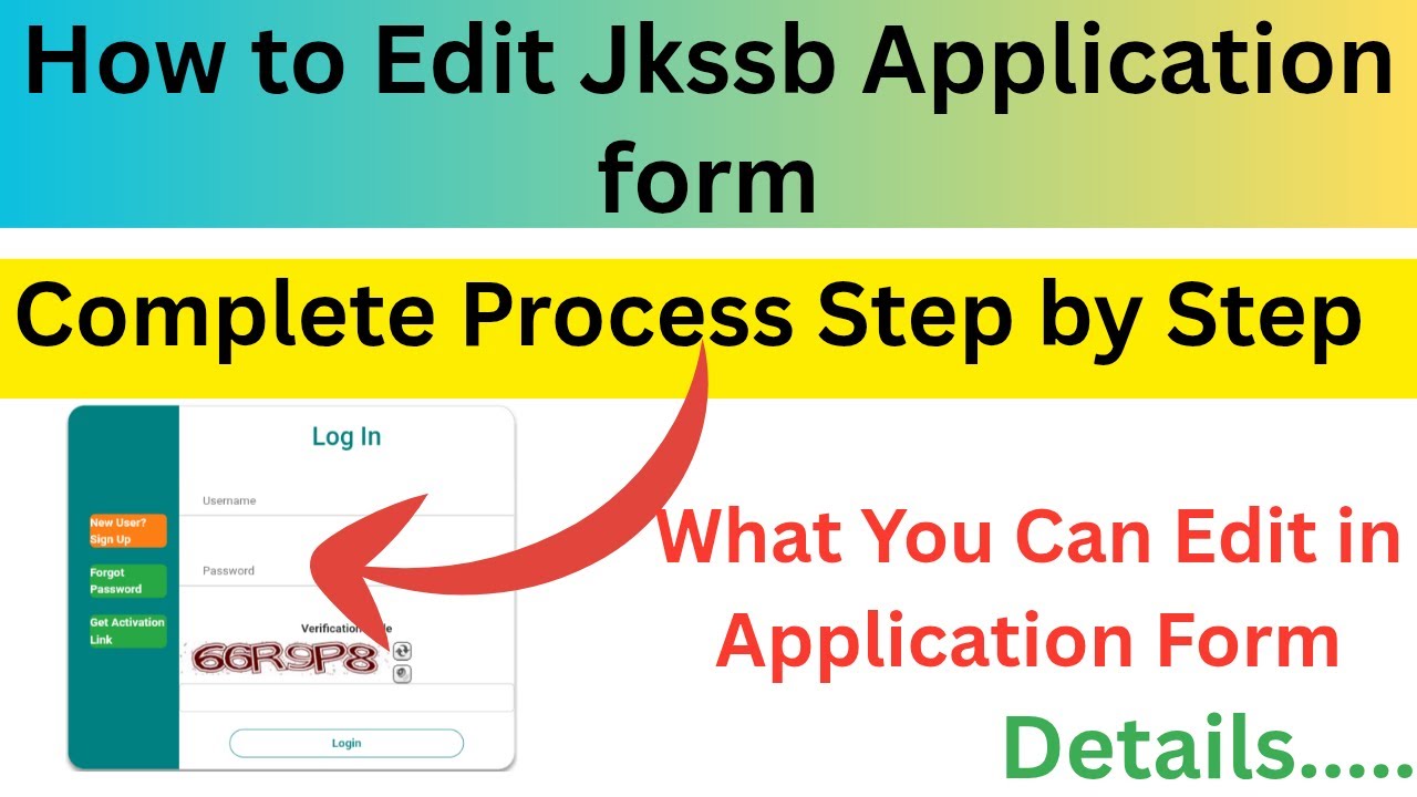 How to edit Jkssb Application form | Complete process step by step | Edit your application form