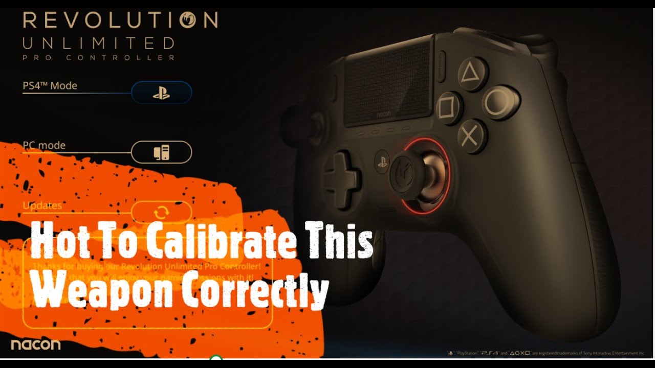 Nacon Revolution Unlimited Controller/ Best Settings For An FPS Shooter