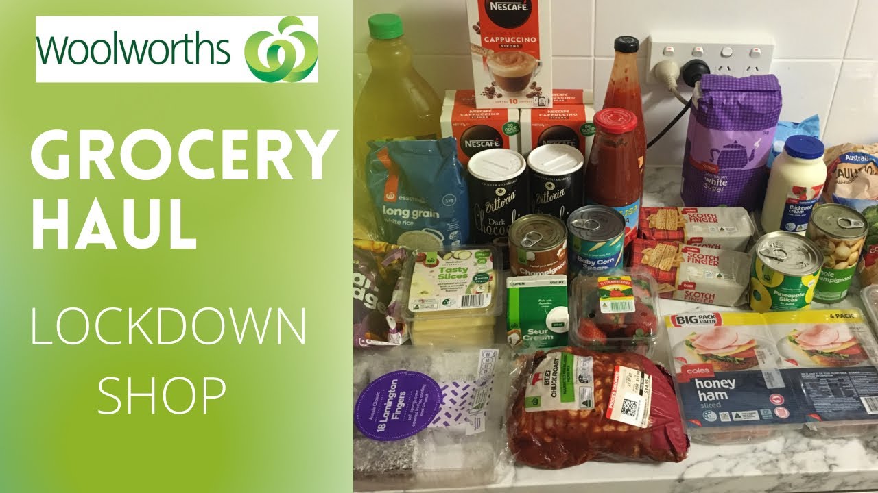 LOCKDOWN / WOOLWORTHS WEEKLY GROCERY HAUL / POINTS OFFER - WEEK 1 of 4  / AUSTRALIAN FAMILY OF 4