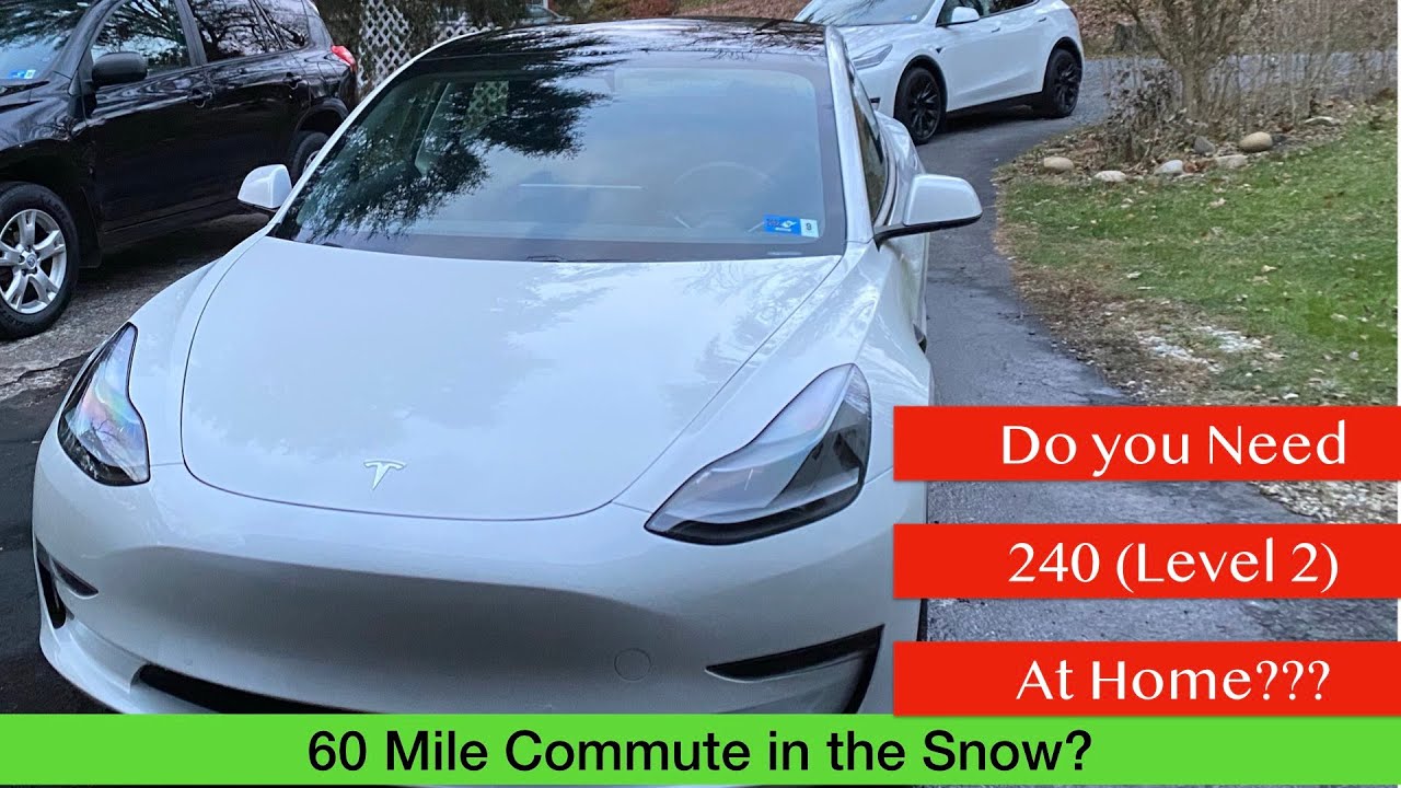 Tesla Model Y Level 2 Charging and Cold Weather Commuting