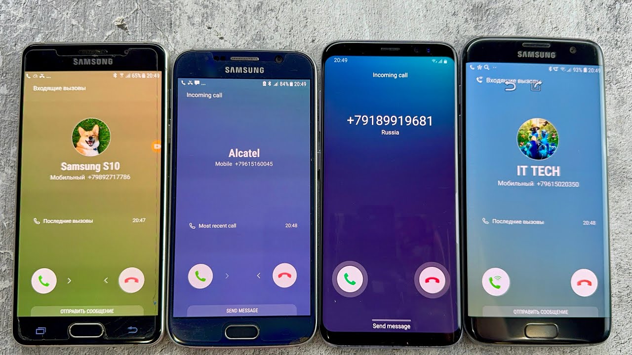 Incoming Calls Samsung Galaxy A5 + Samsung Galaxy S6 + Samsung Galaxy S8 + Samsung Galaxy S7