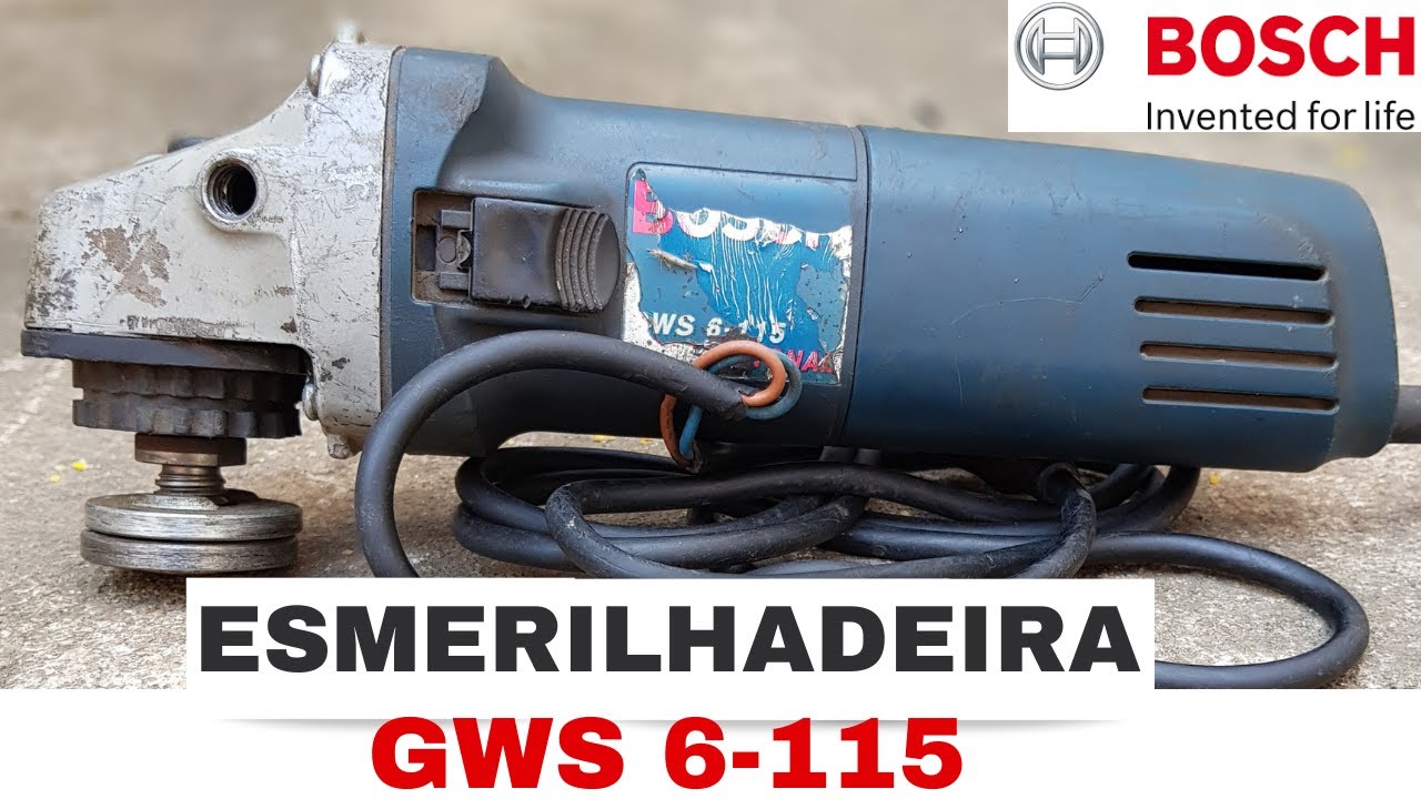 ESMERILHADEIRA GWS 6-115 BOSCH - TROCANDO INDUZIDO