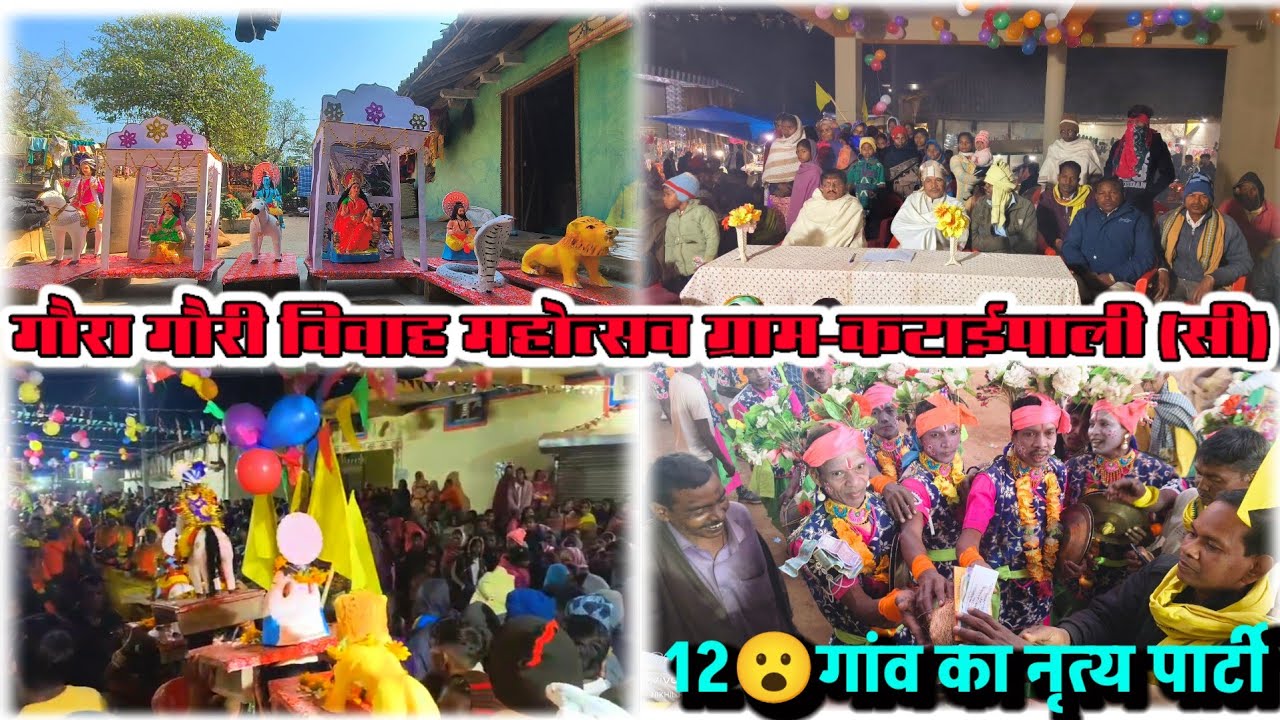 गौरा गौरी😍विवाह महोत्सव ग्राम-कटाईपाली (सी) 2025 