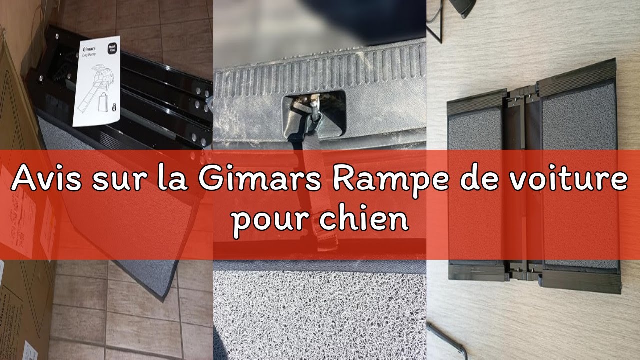 Avis sur la Gimars Rampe de voiture pour chien