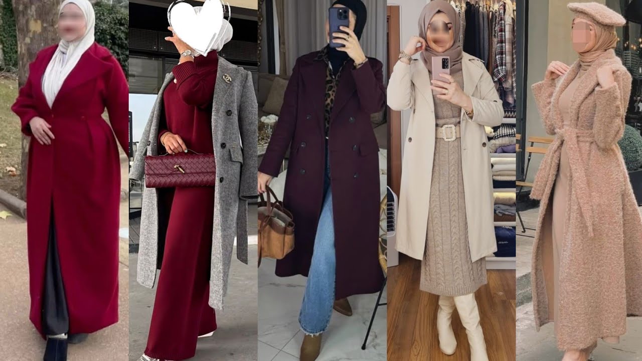 موضة شتاء وخريف2026/2025🍂❄️أجمل فساتين شتويه للمحجبات2026/2025🍂حجابات شتاء2026🌨️
