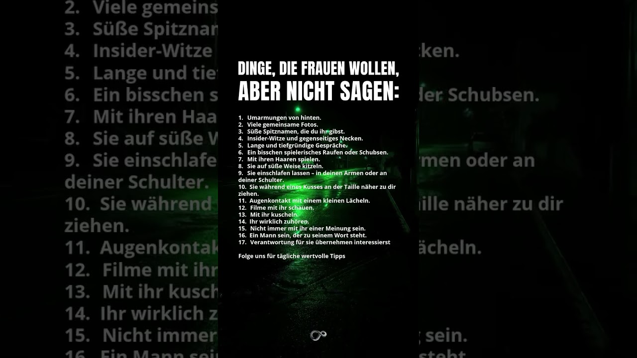 DAS wollen Frauen wirklich #frauenverstehen #m&auml;dchenfakten