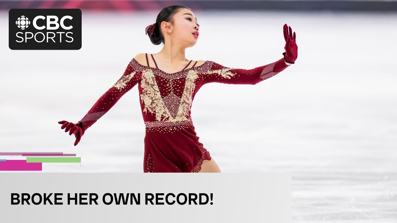 Lia Cho breaks own Canadian record to repeat as junior women's national champion | #CBCSports