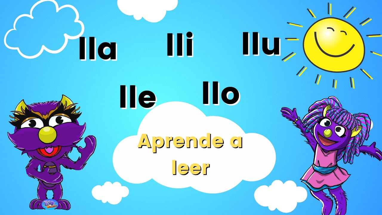 silabas lla lle lli llo llu para niños / Syllables with ll @juegamigos